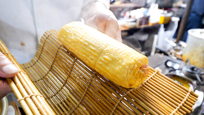 金屋食堂のだし巻き卵完成